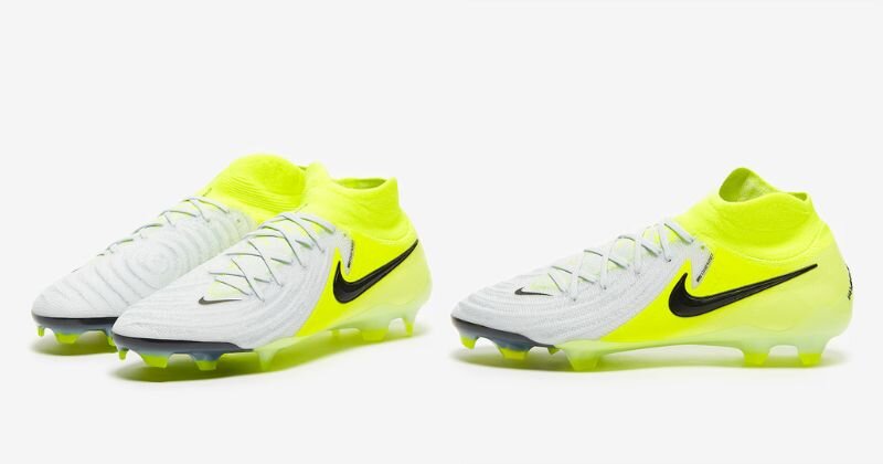 nike phantom luna football boots in white and yellow