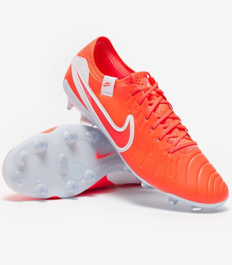 nike tiempo football boots in orange and white
