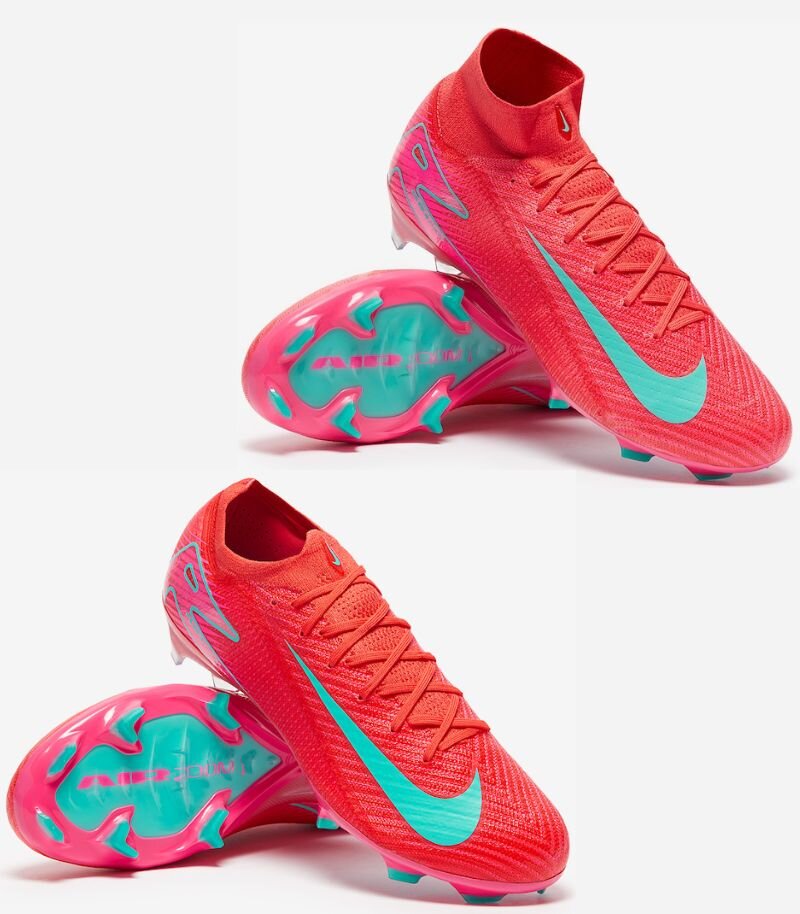 nike mercurial vapor and superfly football boot in red