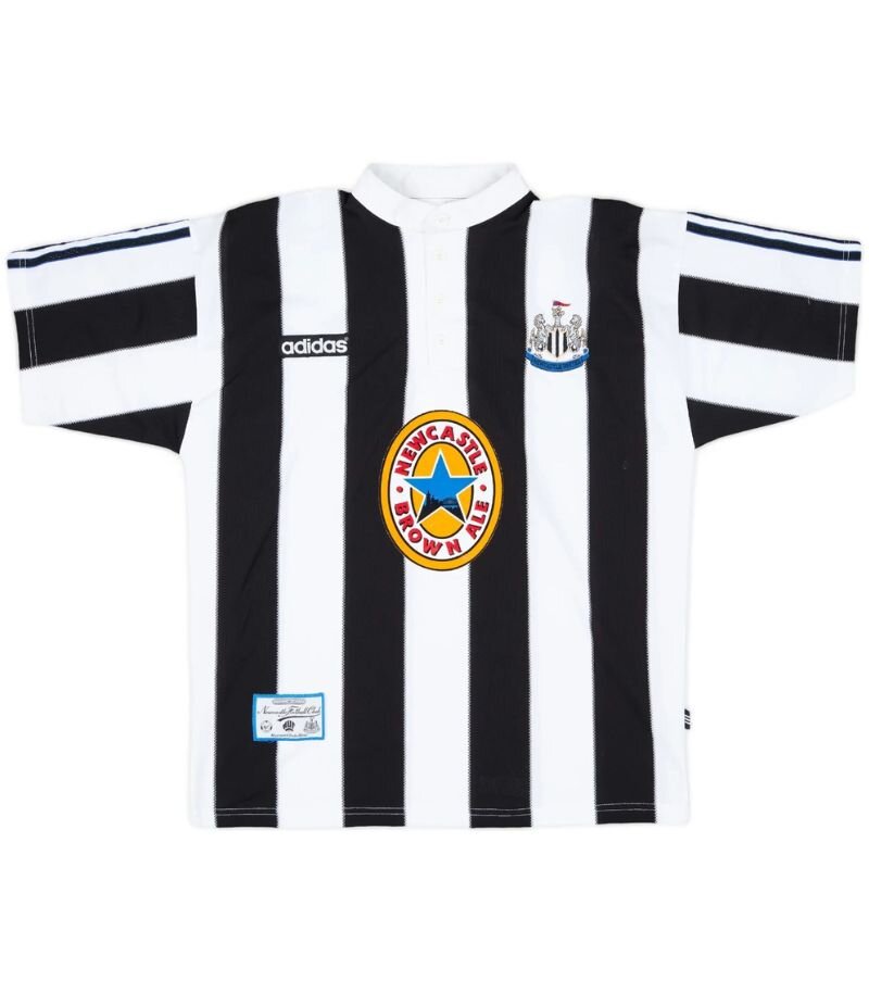 black and white newcastle 1995 home kit
