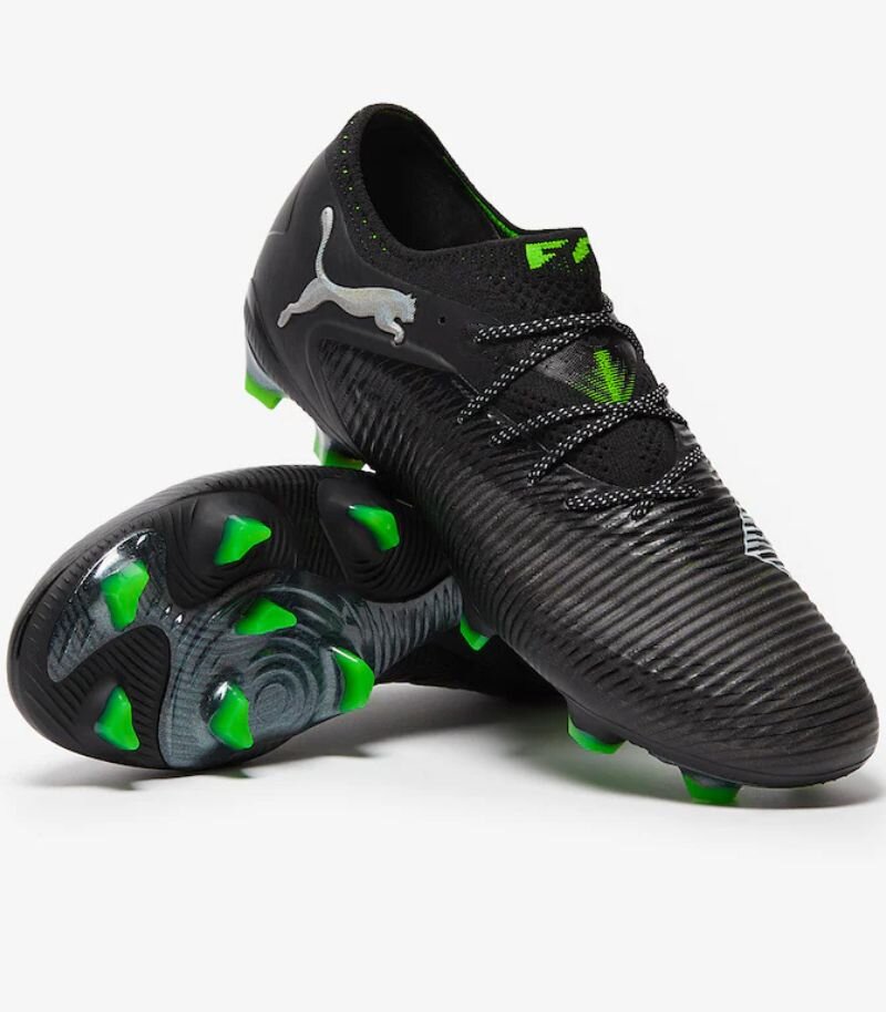 puma future football boots in black and green